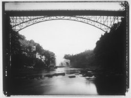Driving Park Bridge, Rochester, NY, Silver Gelatin Print. B&W photography, Richard Margolis